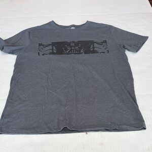 Gray Graphic Men’s Darth Vader T-Shirt - Crew Neck